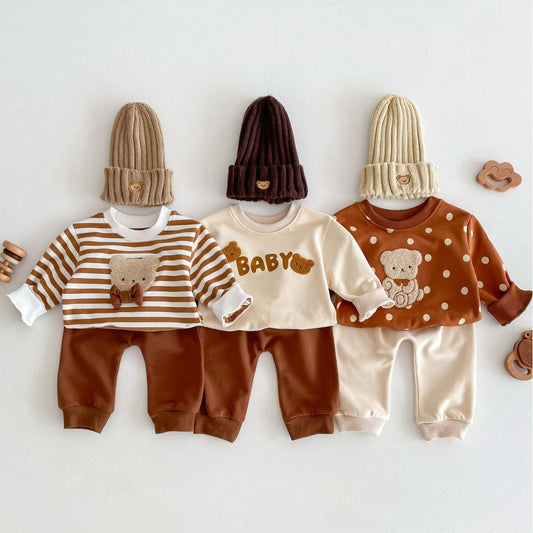 Baby Bear Two-Piece Spring Outfit