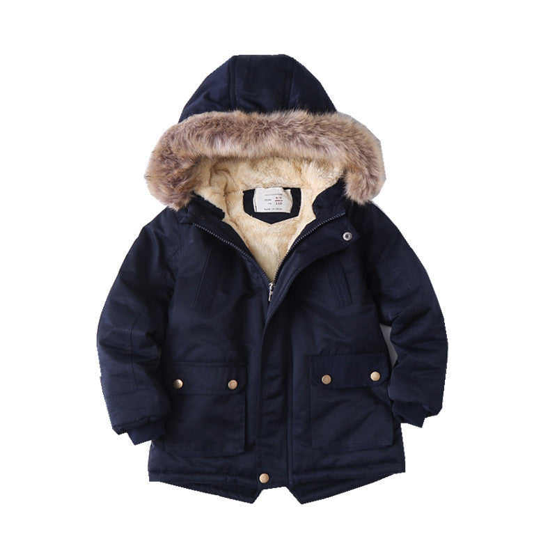 Fleece-Lined Hooded Padded Jacket – Boys & Girls