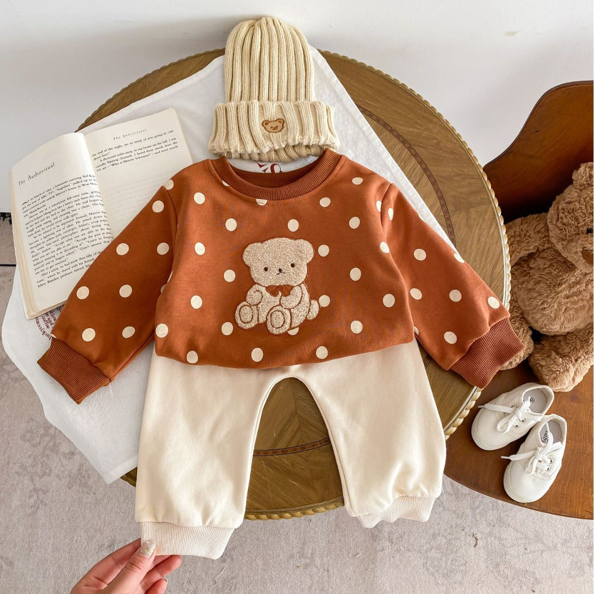 Baby Bear Two-Piece Spring Outfit