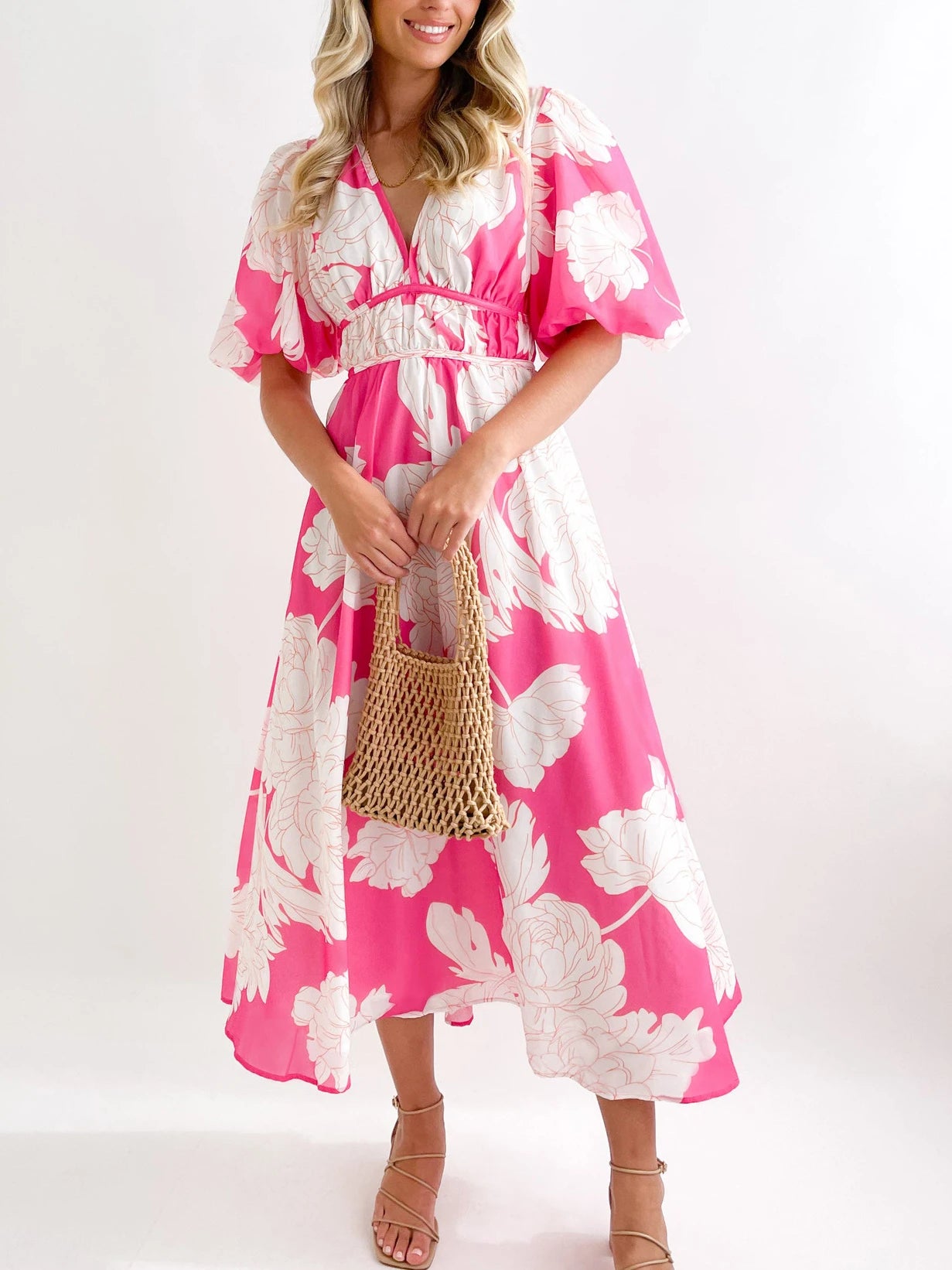 Boho Floral Print Maxi Dress – Spring/Summer Women’s Fashion