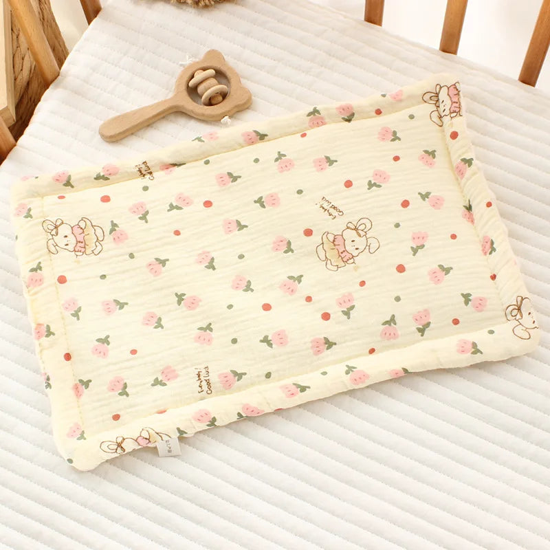 Baby Pillow – 100% Cotton | Breathable & Soothing (0–12 Months)