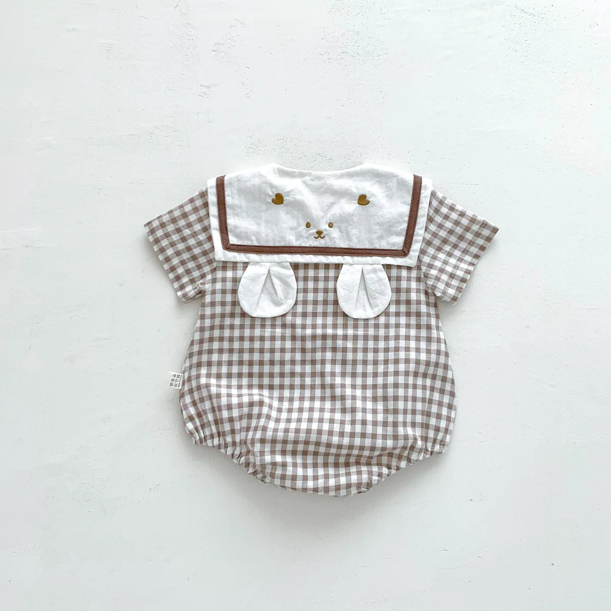 Plaid Bear Baby Bodysuit – Summer New Arrival