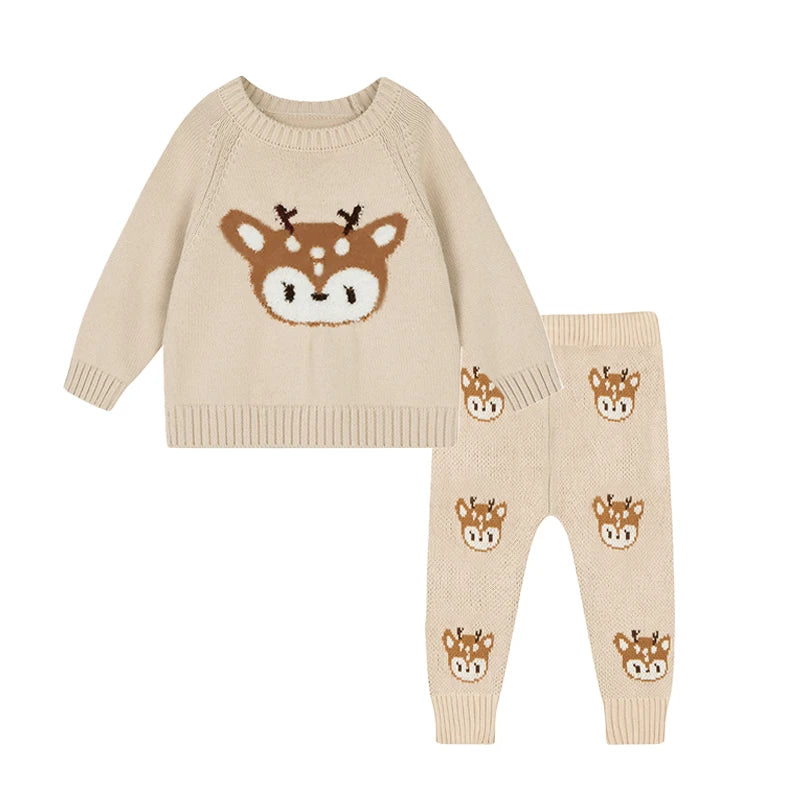 Baby Knitwear Sweater & Pants Set – Unisex | 0–3 Years
