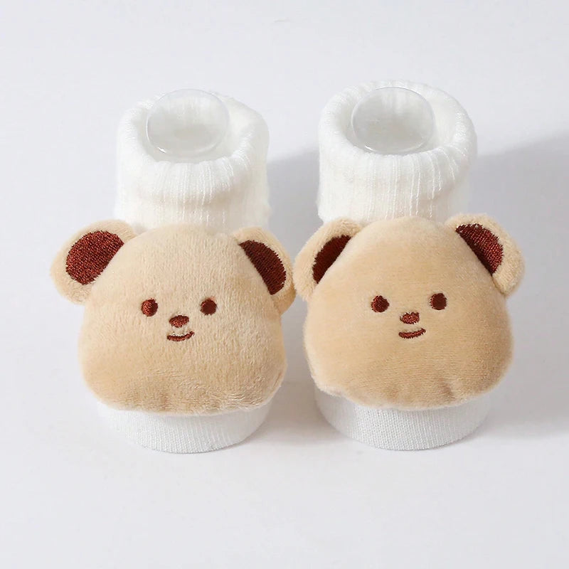 Baby Cartoon Cotton Socks (0–6 Months)