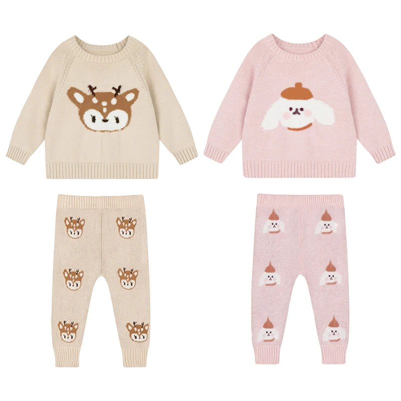 Baby Knitwear Sweater & Pants Set – Unisex | 0–3 Years