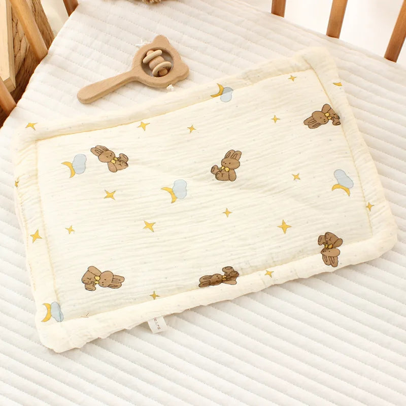 Baby Pillow – 100% Cotton | Breathable & Soothing (0–12 Months)