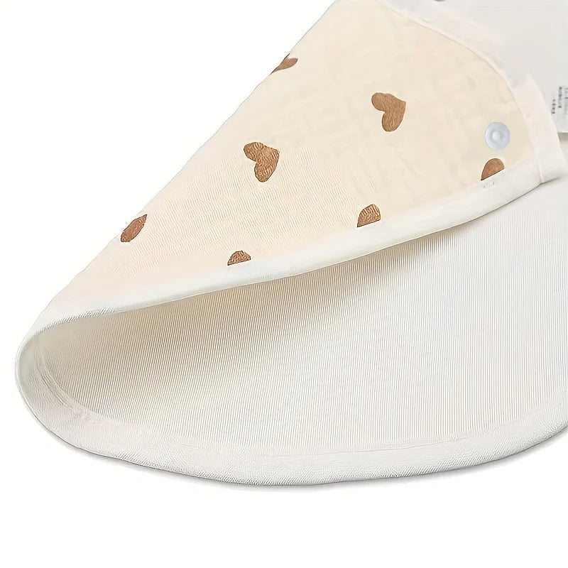 2pcs Baby Cotton Gauze Bibs – Waterproof & Breathable