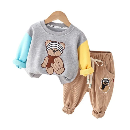 New Spring & Autumn Baby/Toddler Tracksuit – 2-Piece Set