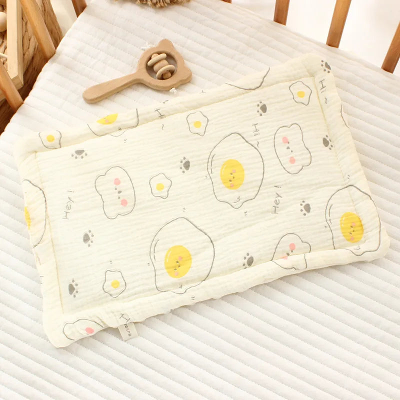 Baby Pillow – 100% Cotton | Breathable & Soothing (0–12 Months)