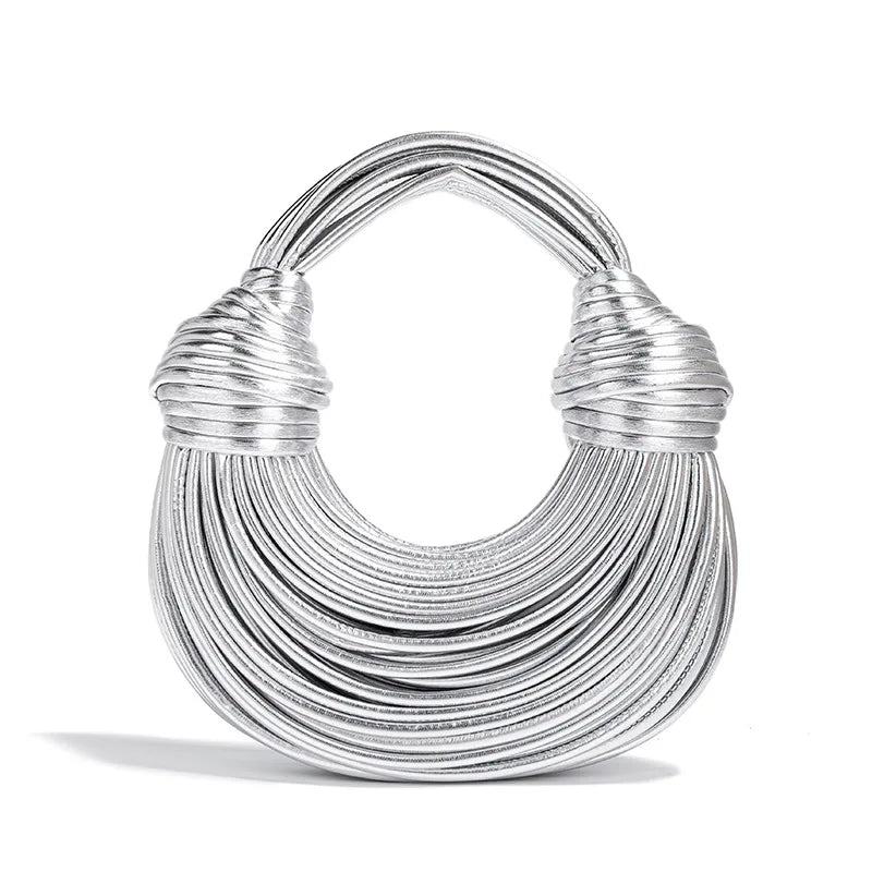 Gold Handwoven Evening Handbag