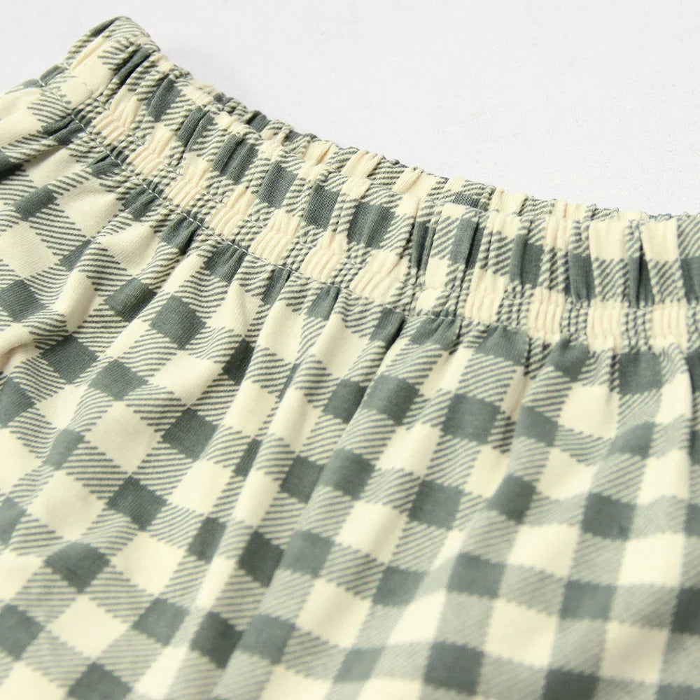 Summer Girls’ Plaid Halter Top & Shorts Set