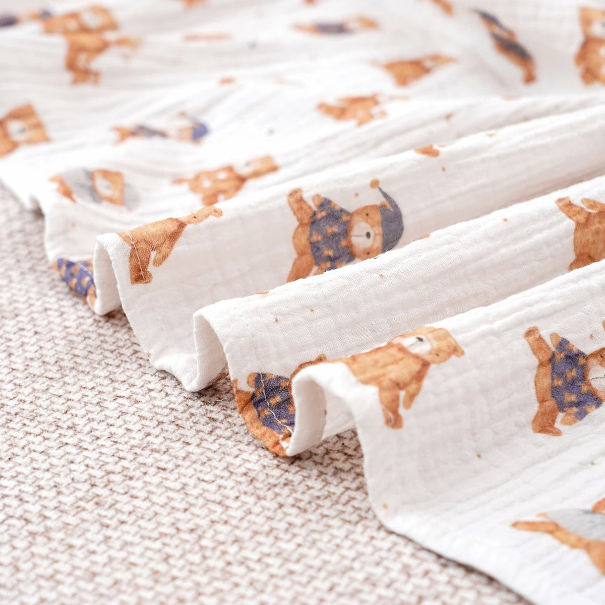 Muslin Baby Blanket – 100% Cotton Swaddle Wrap (100x100cm)