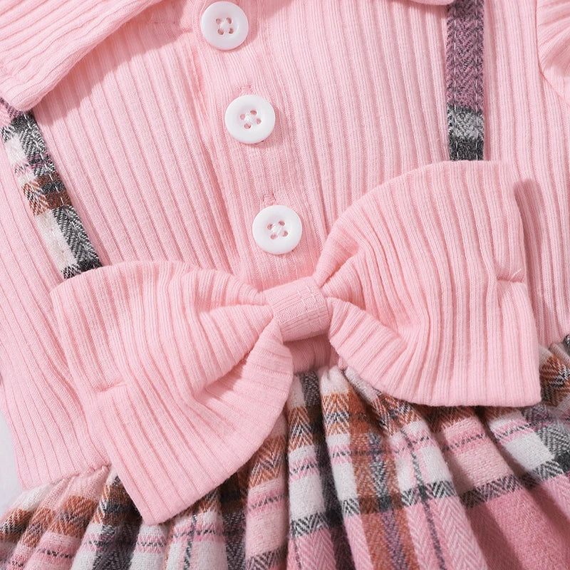 Baby Girl Summer Princess Dress – Pink Stripes & Bow Detail