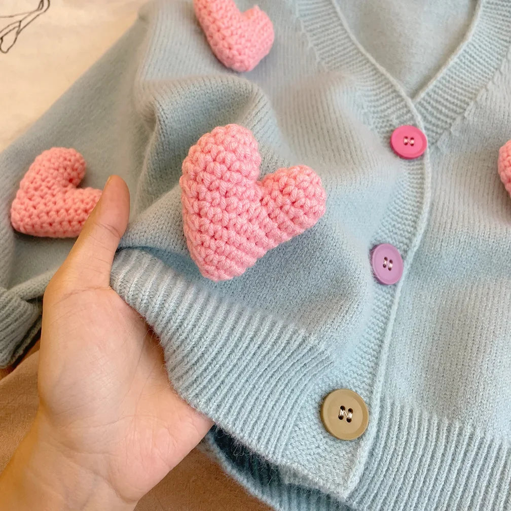 Children’s Love Heart Knitted Cardigan