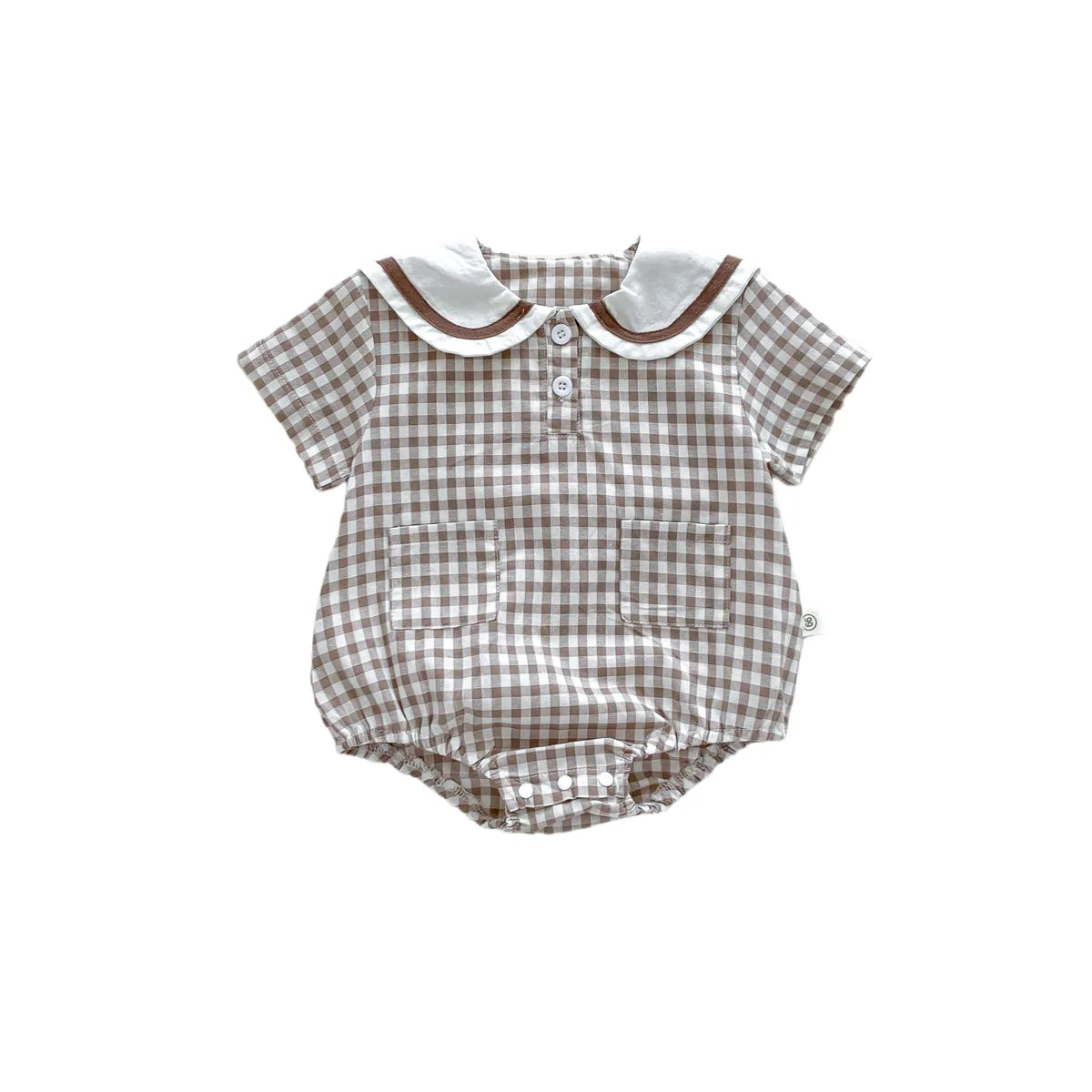 Plaid Bear Baby Bodysuit – Summer New Arrival