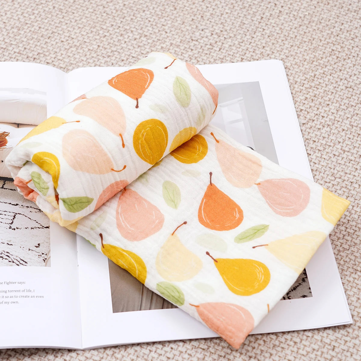 Muslin Baby Blanket – 100% Cotton Swaddle Wrap (100x100cm)