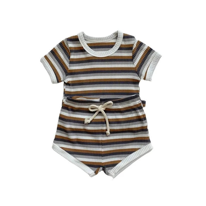 Summer 2-Piece Toddler Outfit – T-Shirt & Shorts