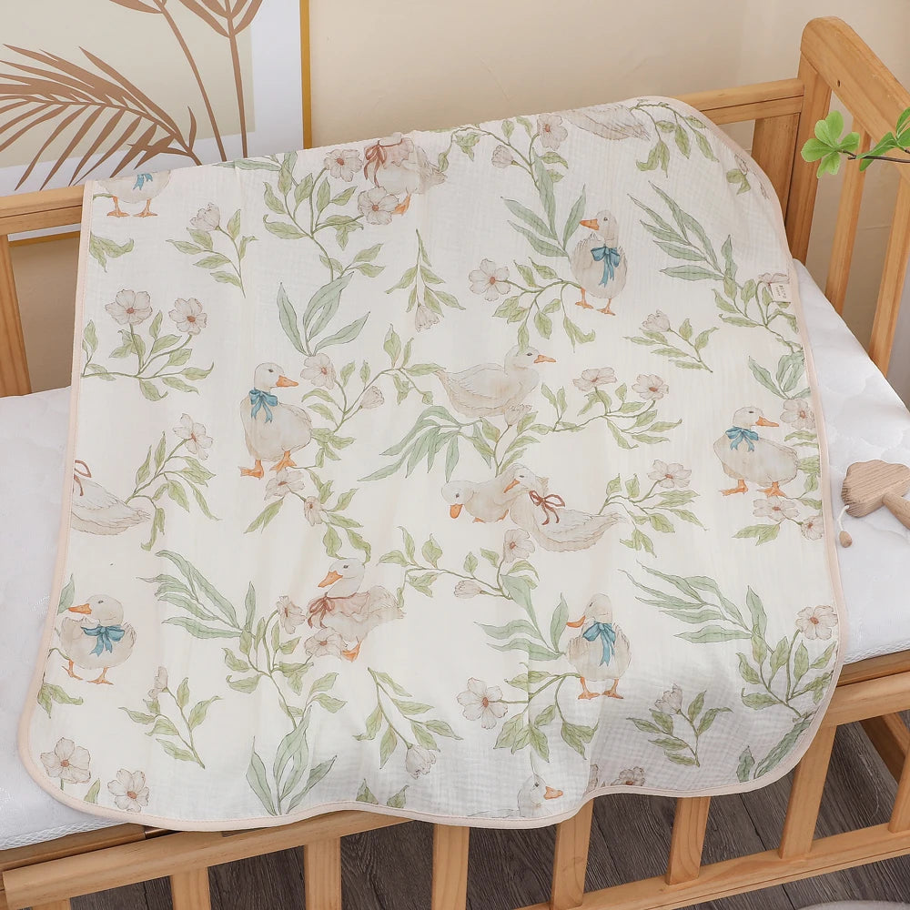 Newborn Baby Cotton Gauze Bath Towel – Ultra Soft & Absorbent Blanket