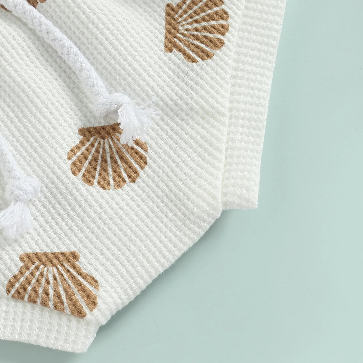 Infant Shell Print Romper & Shorts Set (0–18M)