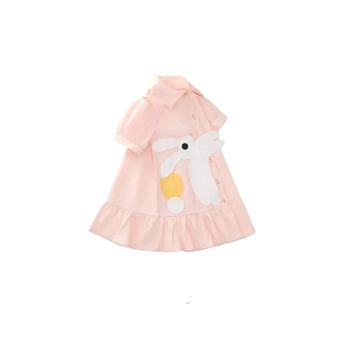 Girls Pink Rabbit Sweet Summer Dress