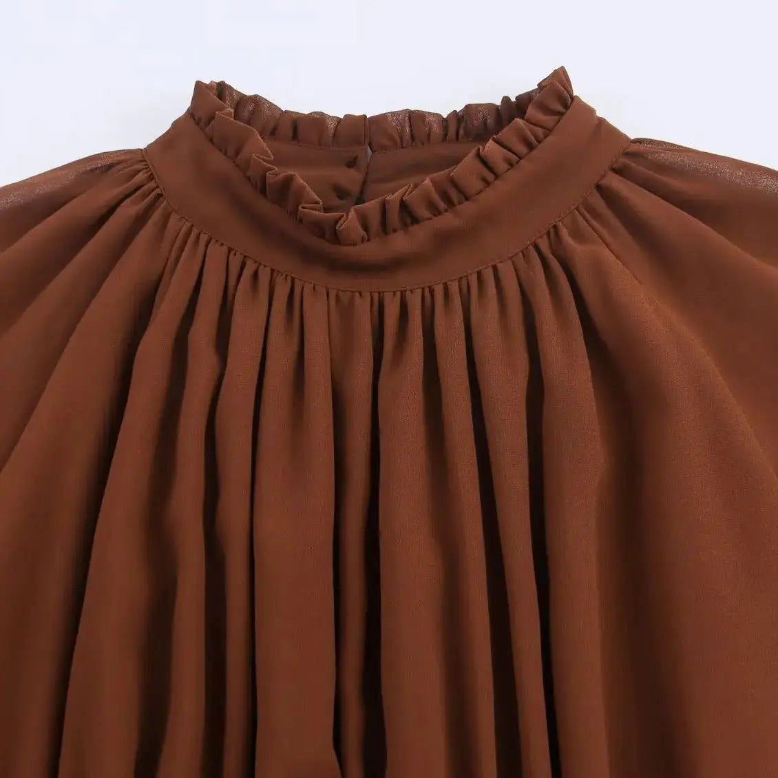 Women’s Multi-Layer Lotus Leaf Trim Dress