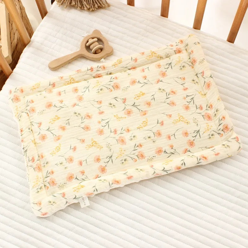 Baby Pillow – 100% Cotton | Breathable & Soothing (0–12 Months)