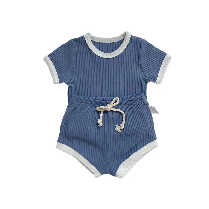 Summer 2-Piece Toddler Outfit – T-Shirt & Shorts