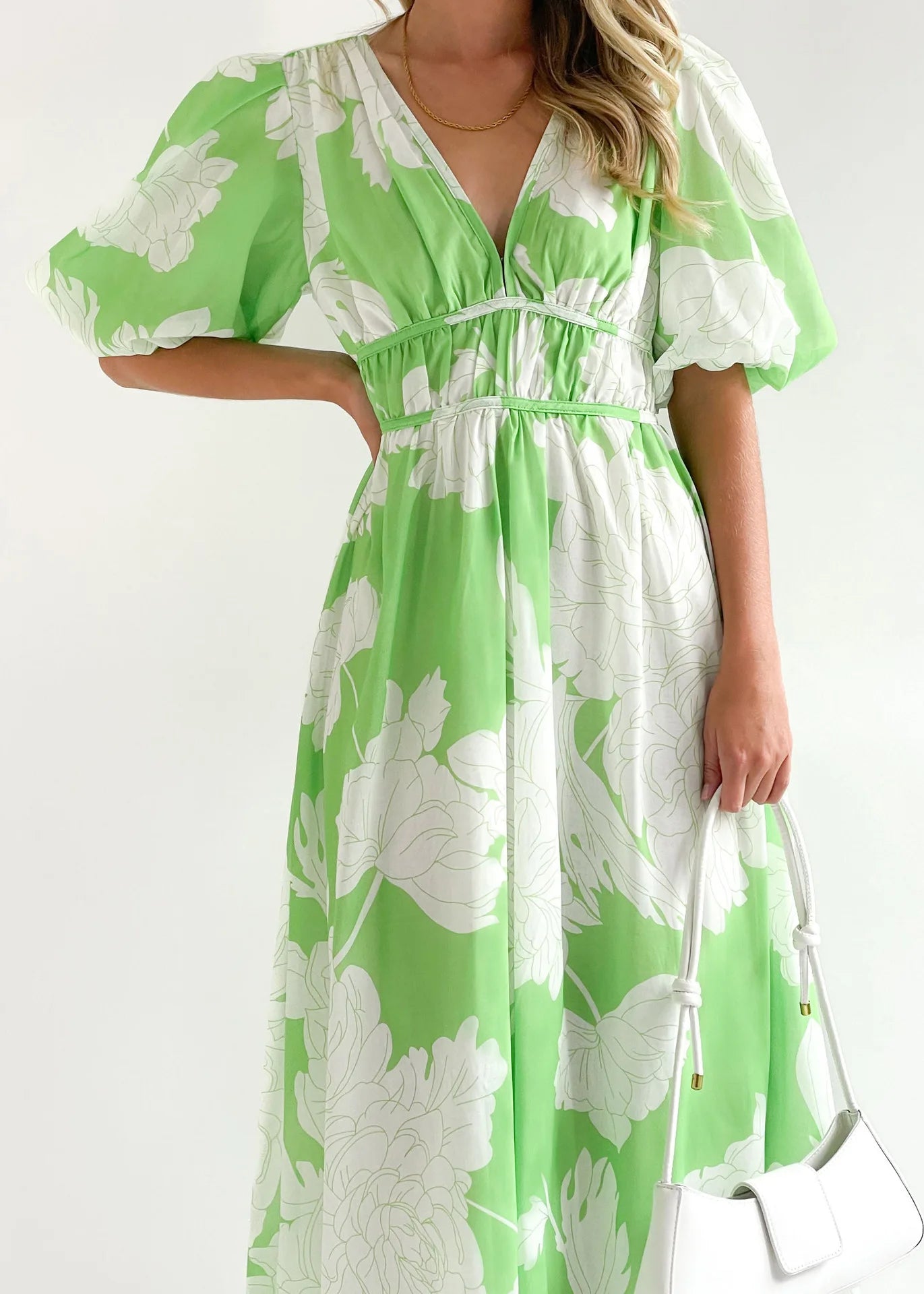 Boho Floral Print Maxi Dress – Spring/Summer Women’s Fashion