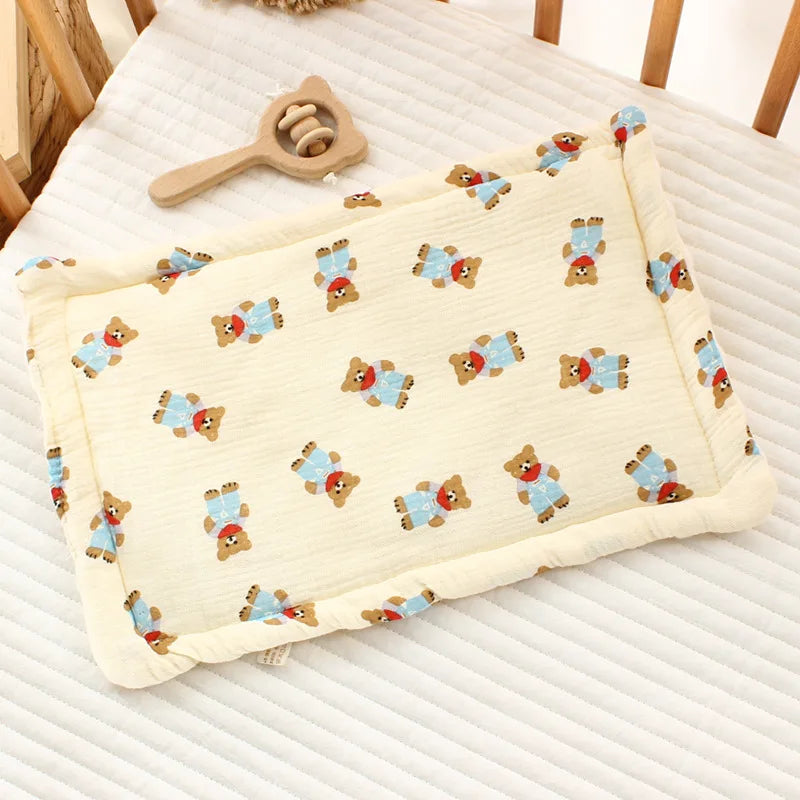 Baby Pillow – 100% Cotton | Breathable & Soothing (0–12 Months)