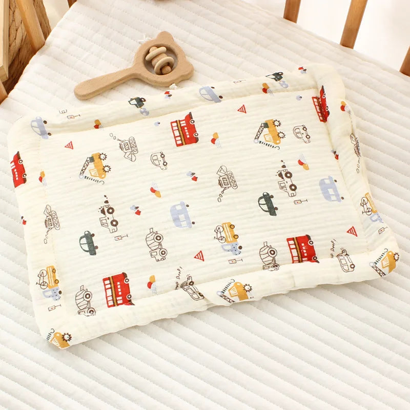 Baby Pillow – 100% Cotton | Breathable & Soothing (0–12 Months)