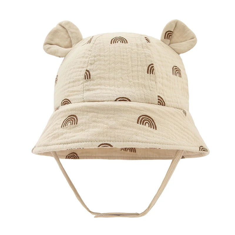 Baby Floral Muslin Cotton Bucket Hat
