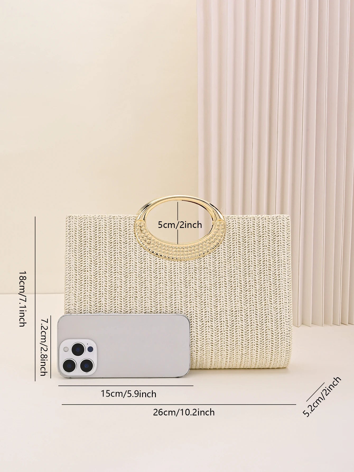 Women’s Woven Evening Bag – Crossbody & Clutch Handbag