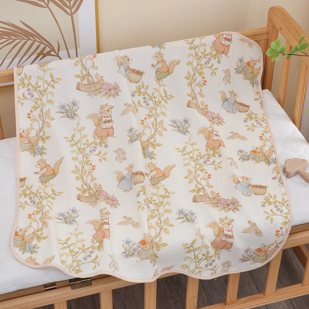 Newborn Baby Cotton Gauze Bath Towel – Ultra Soft & Absorbent Blanket