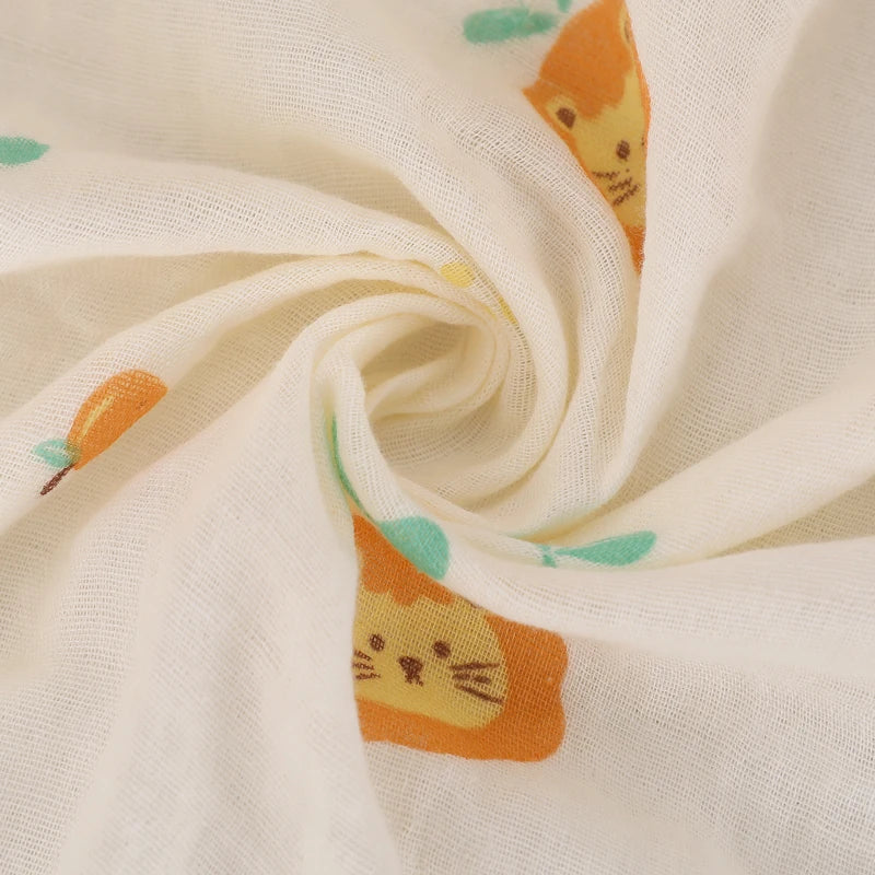 Baby Muslin Swaddle Blanket – Cotton Bath Towel, Stroller Cover & Sleep Wrap