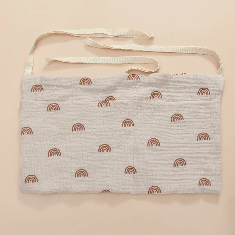 Baby Crib & Stroller Hanging Storage Bag – Dual Pocket Organizer