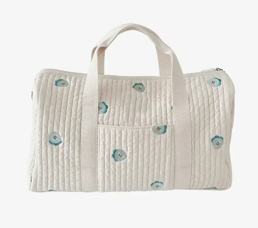 Large Mommy Bag – Quilted Travel Diaper Tote