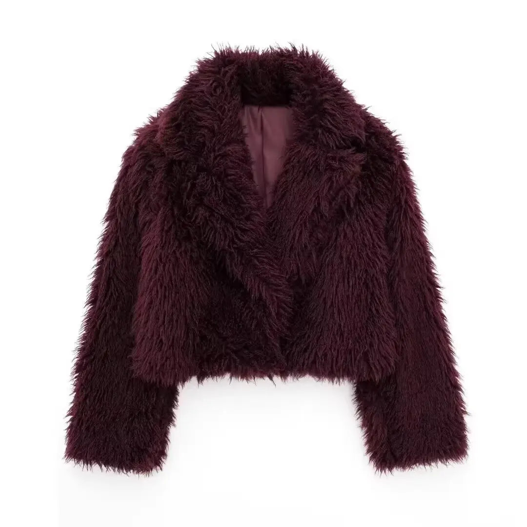 Women’s Vintage Faux Fur Short Coat
