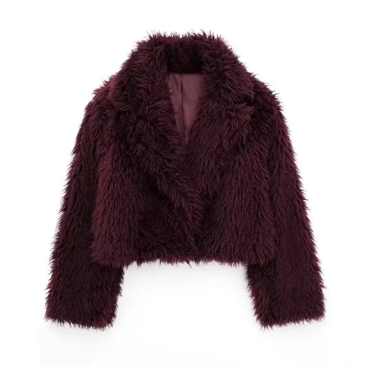 Women’s Vintage Faux Fur Short Coat