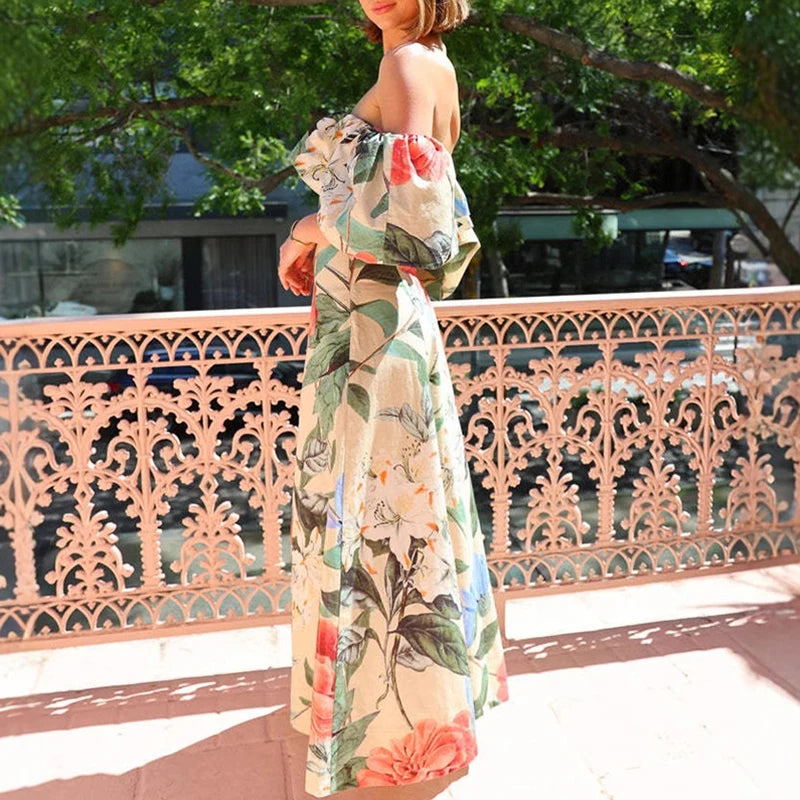 Women’s Off-Shoulder Bohemian Maxi Dress