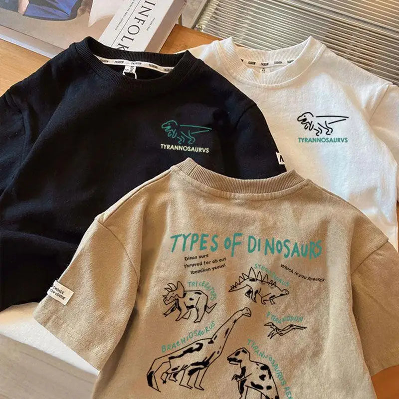 Toddler Dinosaur Print T-Shirt – Summer Tee
