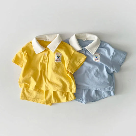 Kids Summer Polo & Shorts Set – Lightweight 2-Piece Outfit