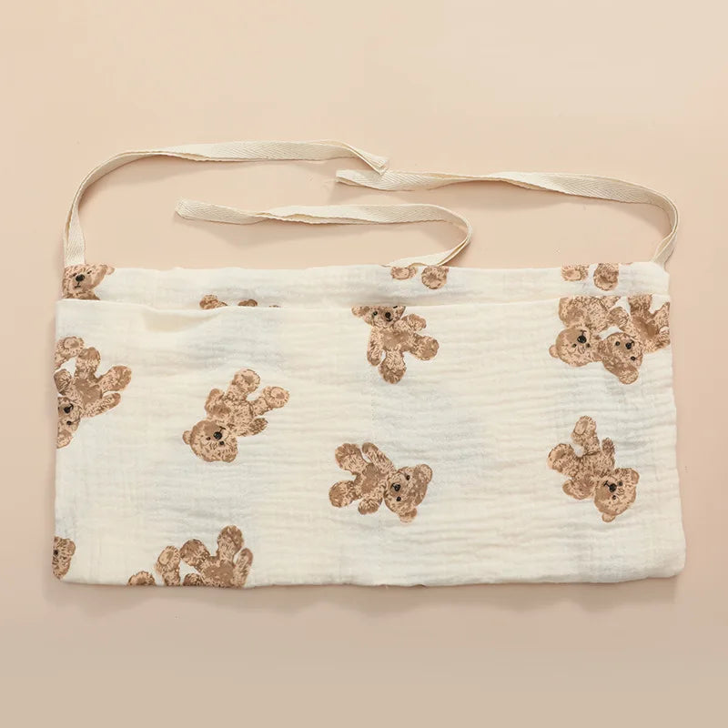 Baby Crib & Stroller Hanging Storage Bag – Dual Pocket Organizer