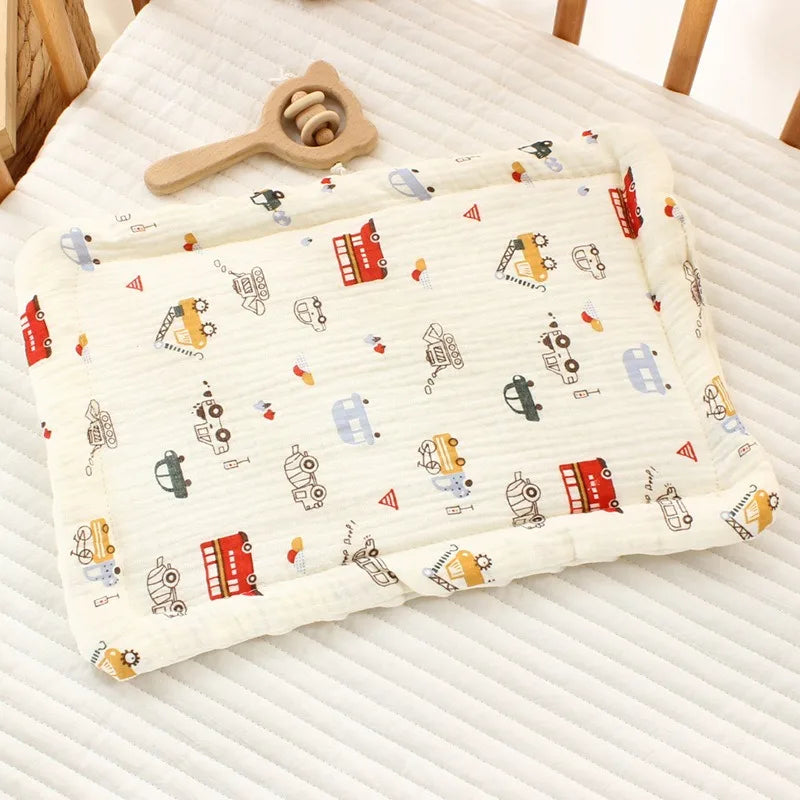 Baby Pillow – 100% Cotton | Breathable & Soothing (0–12 Months)