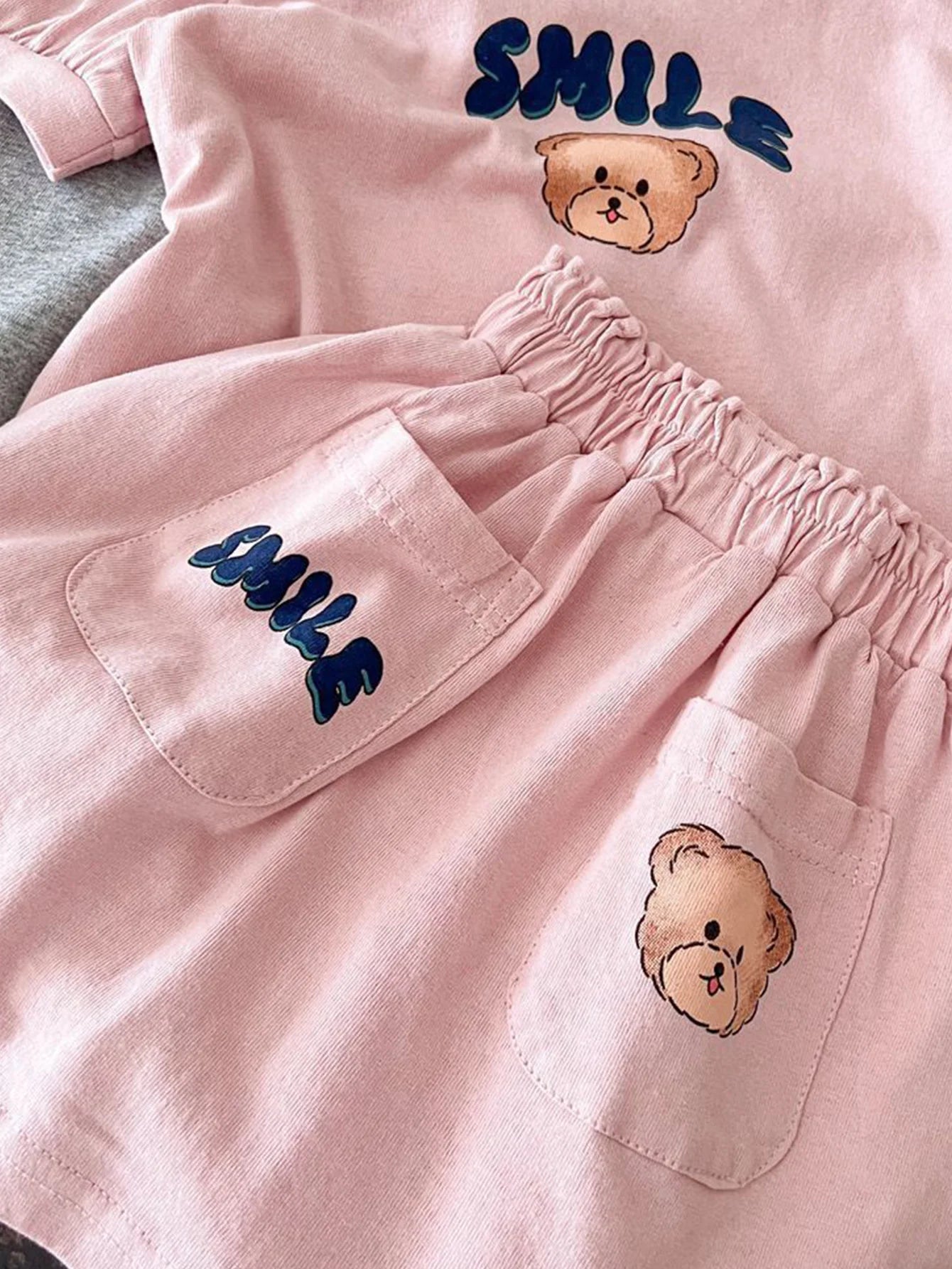 Girls’ Printed T-Shirt & Half Skirt Set