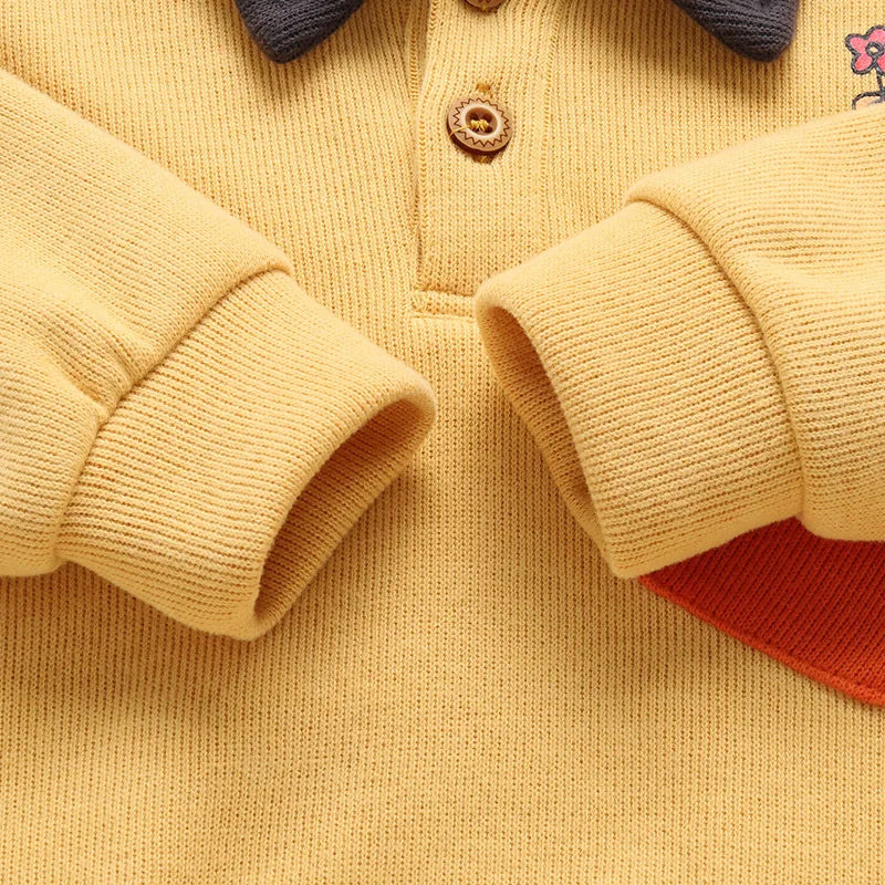 Baby Boys 2-Piece Sweatshirt & Pants Set – Autumn Cotton Outfit