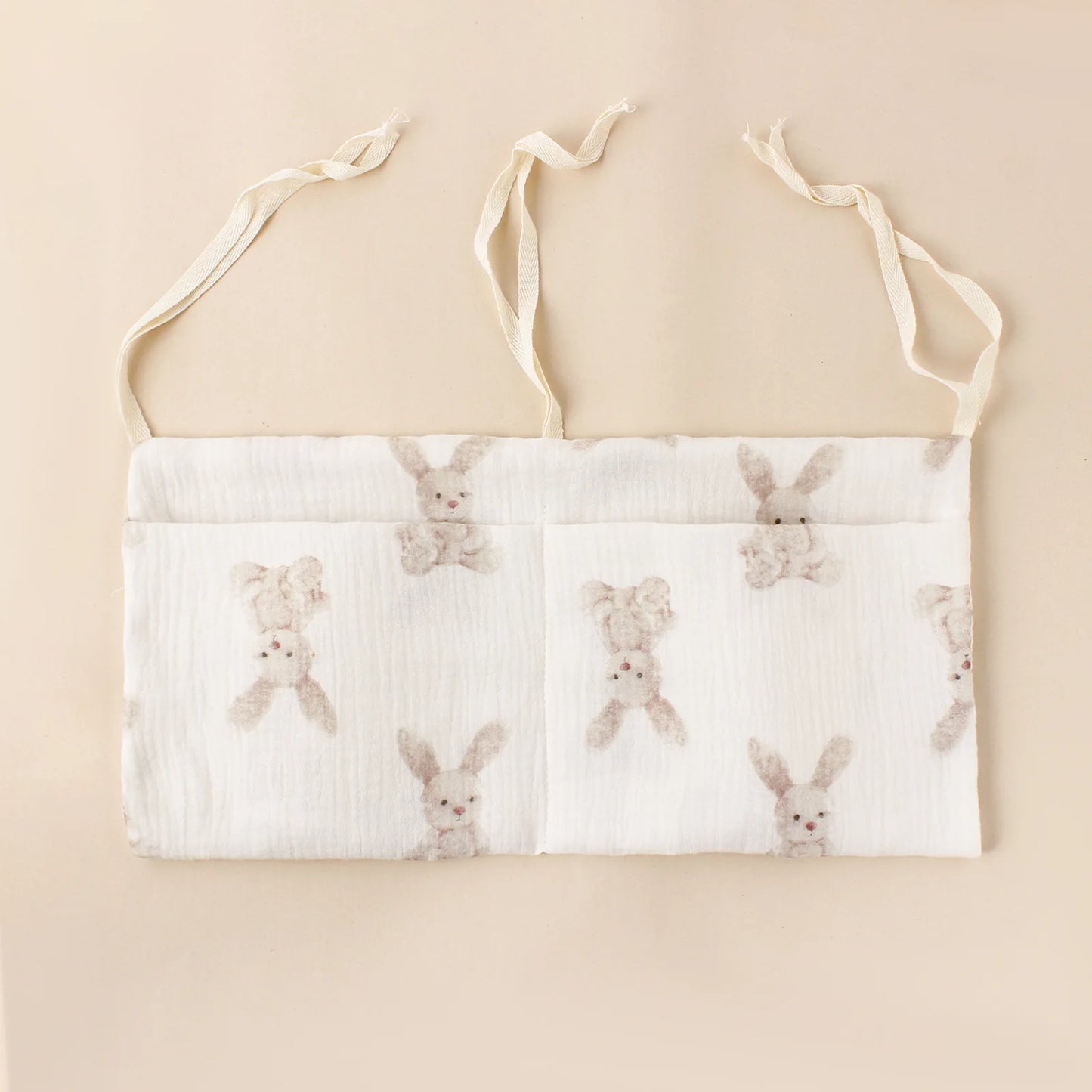 Baby Crib & Stroller Hanging Storage Bag – Dual Pocket Organizer