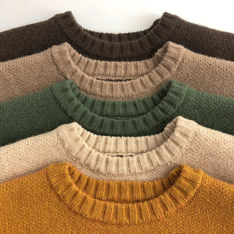 Kids Cartoon Knit Sweater – Cozy Winter Wear