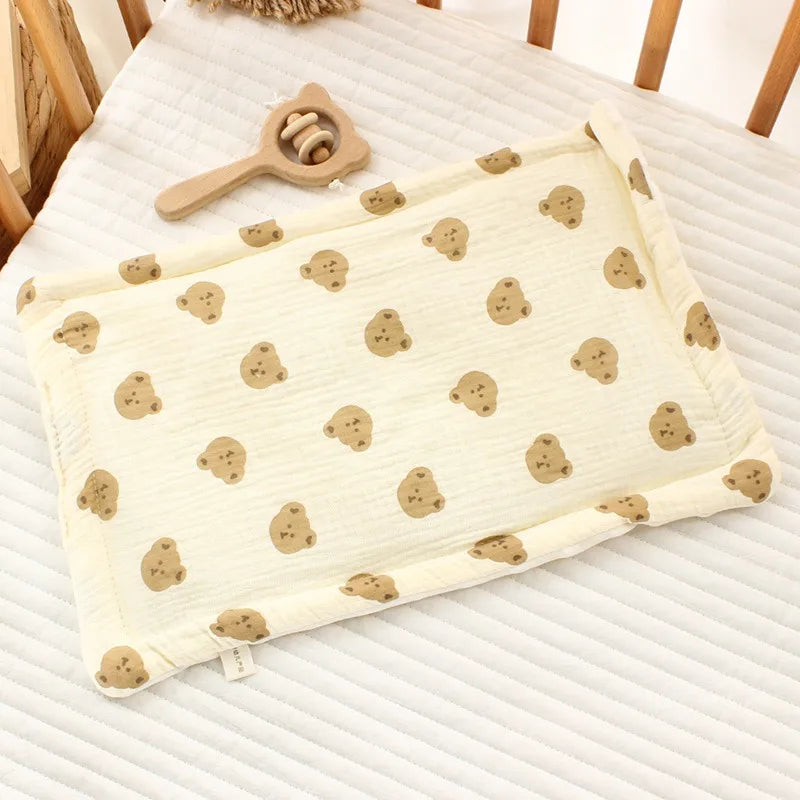 Baby Pillow – 100% Cotton | Breathable & Soothing (0–12 Months)
