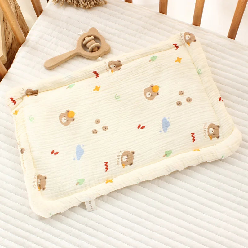 Baby Pillow – 100% Cotton | Breathable & Soothing (0–12 Months)