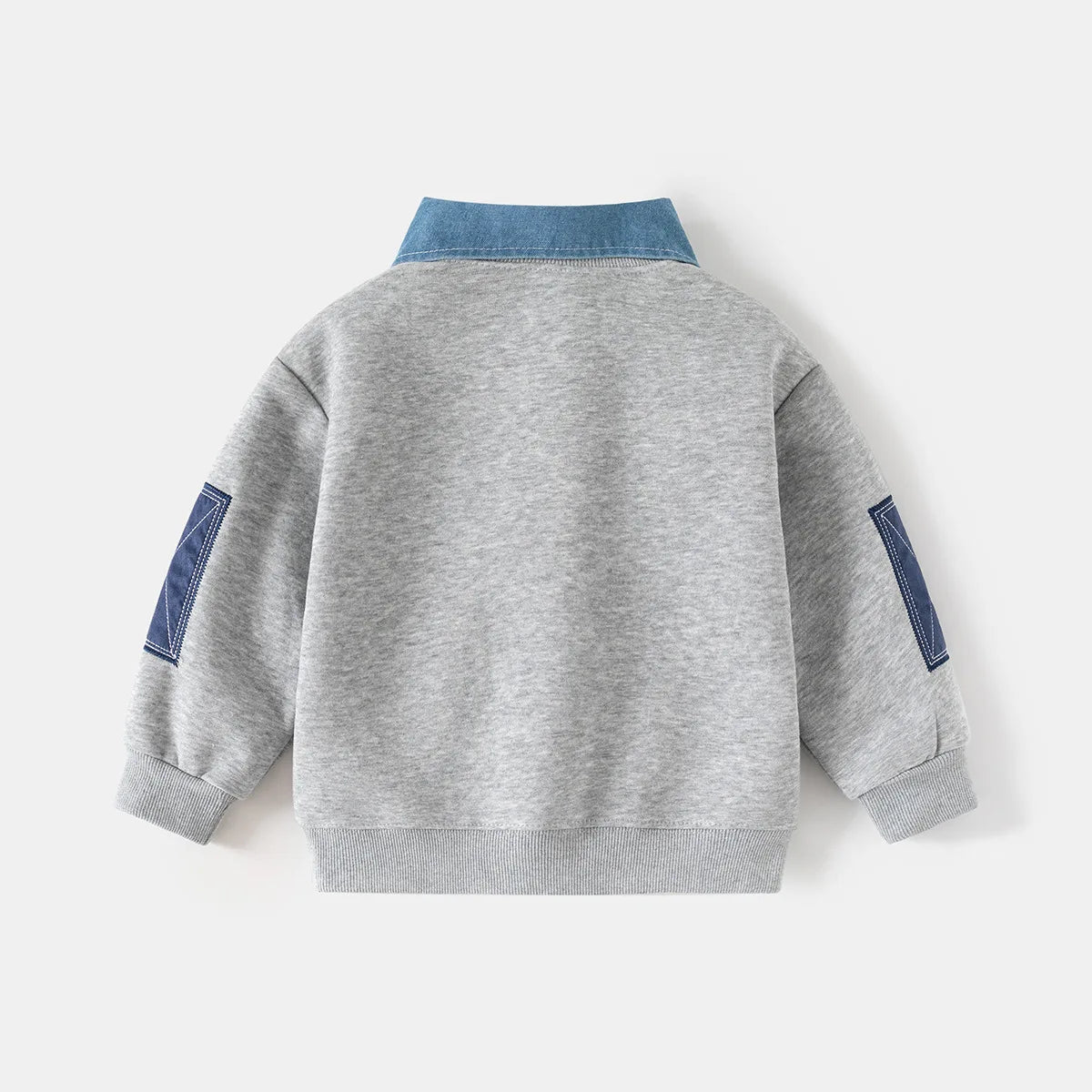 Boys Long Sleeve Patchwork Sweatshirt